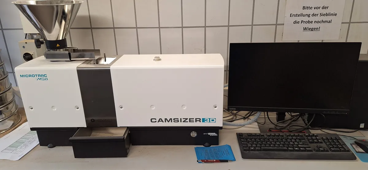 Camsizer 3D im Labor